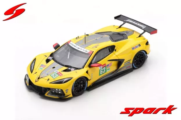 Spark Chevrolet Corvette C8.r 5.5l V8 Team Corvette Racing N 63 2nd Lmgte Pro Class 24h Le Mans 2021 N.catsburg A.garcia J.taylor 1:43 S8259