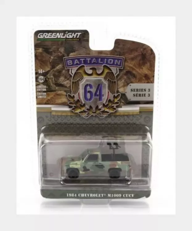 Greenlight Chevrolet M1009 Pick-up Cucv Us Army 1984 1:64 61030E