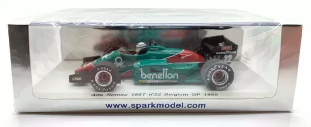 Spark Alfa Romeo F1 185t N 22 Gp Belgium 1985 Riccardo Patrese 1:43 S1713