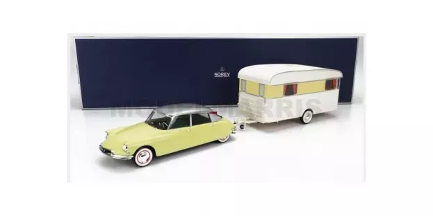 Norev Citroen Ds19 With Roulotte 1960 1:18 181762