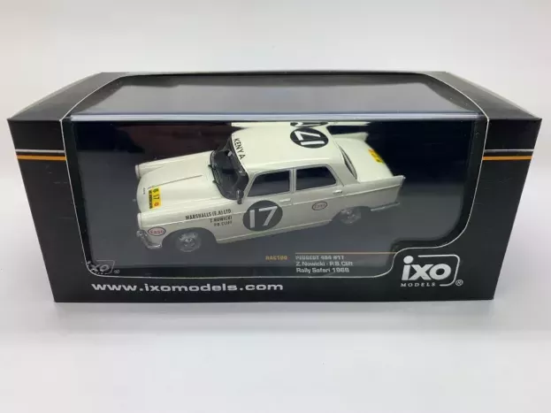 IXO Models Peugeot 404 N 17 Winner Rally East African Safari 1968 N.abe N.nowicki P.cliff 1:43 RAC100