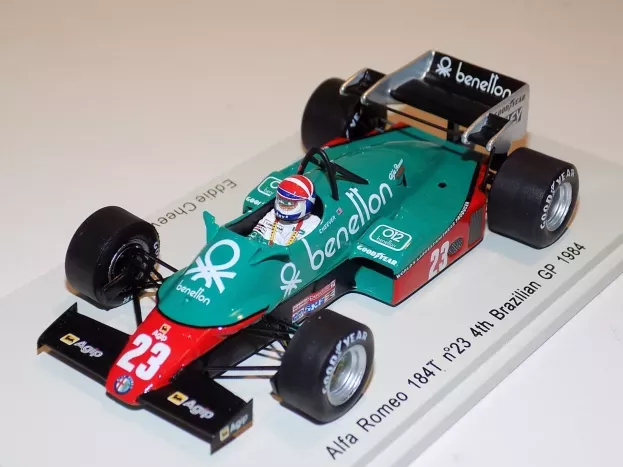 Spark Alfa Romeo F1 184t N 23 Brazilian Gp 1984 Eddie Cheever 1:43 S3870