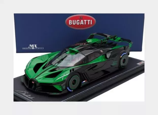 MR Models Bugatti Bolide W16.4 8.0 Four-turbo 1850hp 500km h 2020 Con Vetrina With Showcase 1:18 BUG014
