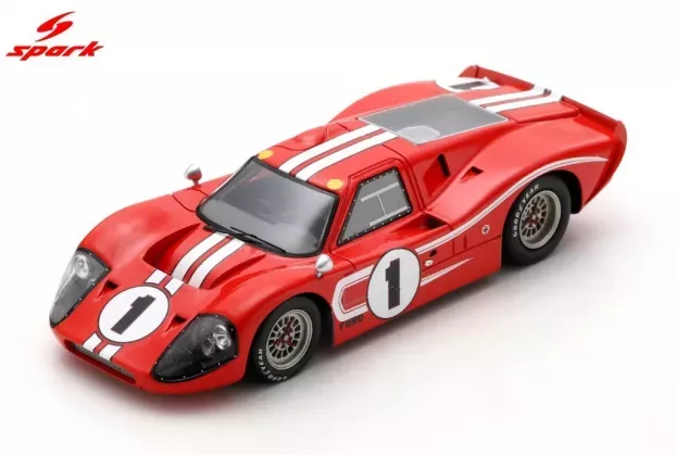 Spark Ford Gt40 Mkiv 7.0l V8 Team Shelby American Inc. N 1 Winner 24h Le Mans 1967 A.j.foyt D.gurney 1:43 43LM67