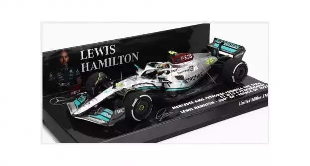 Minichamps Mercedes F1 W13e Team Mercedes-amg Petronas F1 N 44 300th F1 Grand Prix 2nd France Gp 2022 Lewis Hamilton 1:43 417221244