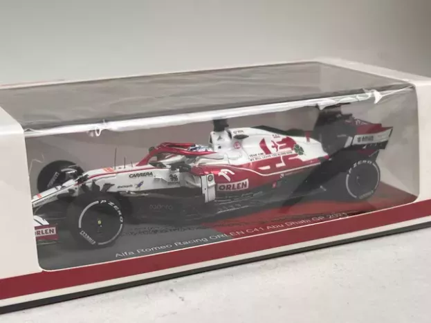 Spark Alfa Romeo F1 C41 Team Orlen Racing N 7 Abu Dhabi Gp Last Race 2021 Kimi Raikkonen 1:43 S7856