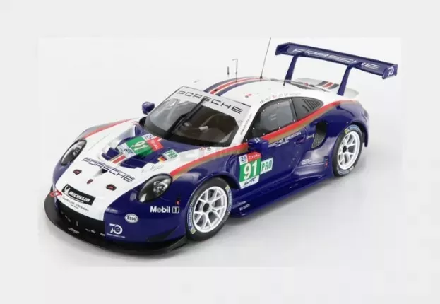 IXO Models Porsche 911 991 Rsr Porsche Gt Team N 91 2nd Lmgte Pro 24h Le Mans 2018 R.lietz G.bruni F.makowiecki 1:18 LEGT18004
