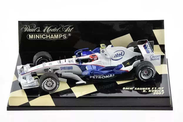 Minichamps Bmw F1 Sauber F107 N 10 Race Version 2007 R.kubica 1:43 400070010