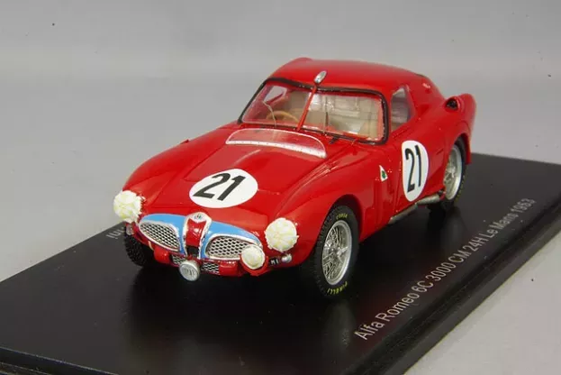 Spark Alfa Romeo 6c 3000 3.5l S6 Team Spa Alfa Romeo N 21 24h Le Mans 1953 C.sanesi P.carini 1:43 S4702