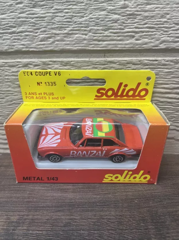 Solido Peugeot 504 Coupe V6 Rally Banzai 1976 1:43 1335