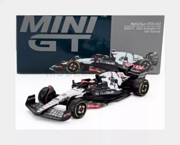 Mini GT Alpha Tauri F1 At04 Team Alpha Tauri N 22 Australian Gp 2023 Yuki Tsunoda 1:64 MGT00726-L