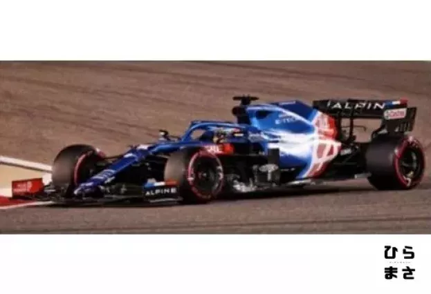 Spark Alpine F1 A521 Renault E-tech 20b Team Alpine N 14 Bahrain Gp 2021 Fernando Alonso 1:43 S7664