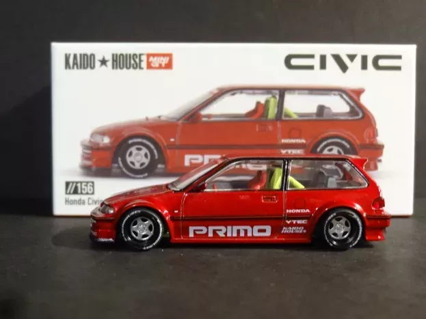 Mini GT Honda Civic ef Kaido Lworks V2 Racing 1987 1:64 KHMG156