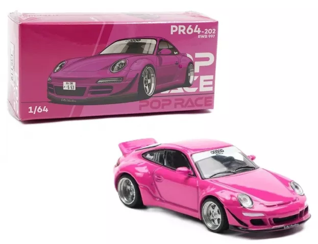 Pop Race Porsche 911 997 Rwb Coupe 2006 1:64 PR640202