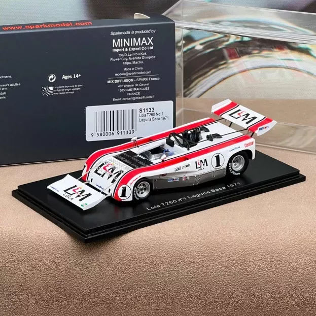 Spark Lola T260 N 1 Laguna Seca 1971 J.stewart 1:43 S1133