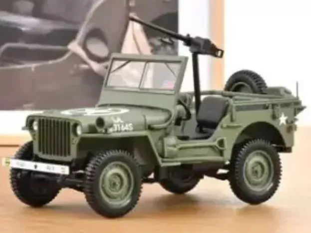 Norev Jeep Willys Cabriolet Open Army D-day Normandy 1944 1:18 189016