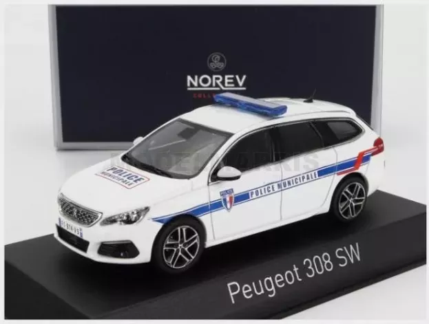 Norev Peugeot 308 Gt Sw Station Wagon Police Municipale 2020 1:43 473943
