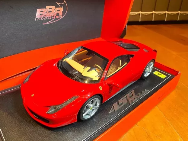 BBR Ferrari 458 Italia 8c Beige Interior 2009 1:18 P1813