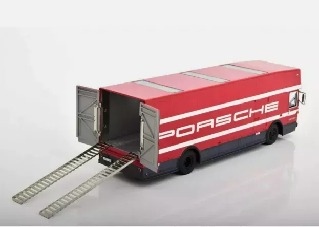 Schuco Mercedes O317 Truck Car Transporter Porsche Motorsport 1968 1:43 450372900