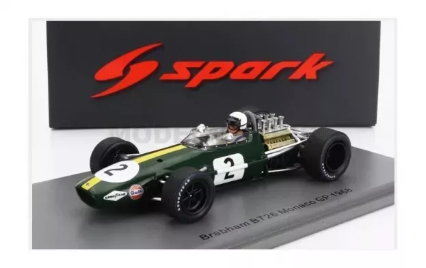 Spark Brabham F1 Bt26 N 2 Monaco Gp 1968 J.brabham 1:43 S8310