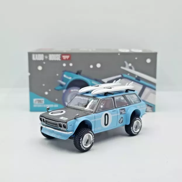 Mini-GT Datsun 510 Kaido House N 0 Sw Station Wagon Surf Safari 1972 1:64 KHMG092