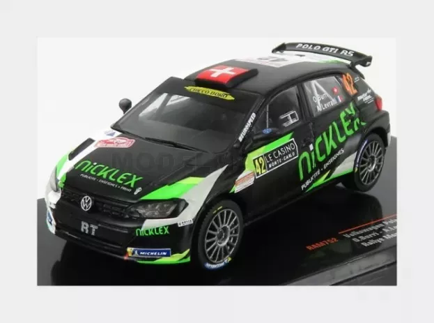 IXO Models Volkswagen Polo Gti R5 Team N 42 Rally Montecarlo 2020 O.burri A.levratti 1:43 RAM752