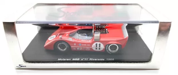 Spark Mclaren M6b N 11 Riverside 1968 L.motschenbacher 1:43 S1112