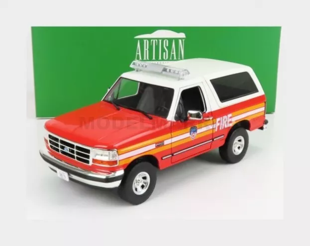 Greenlight Ford Bronco Fdny New York Fire Engine 1996 1:18 19118