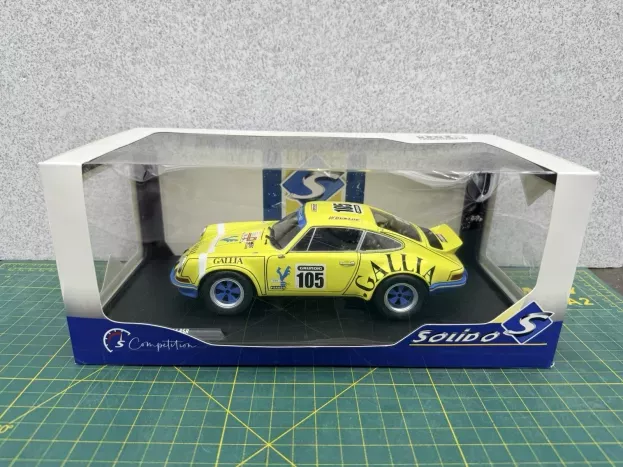 Solido Porsche 911 Rsr Coupe N 105 Rally Tour De France 1973 Jean Louis Lafosse Jean Pierre Angoulet 1:18 1801118