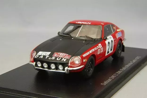 Spark Datsun 240z N 20 Rally Montecarlo 1972 T.fall M.wood 1:43 S6284