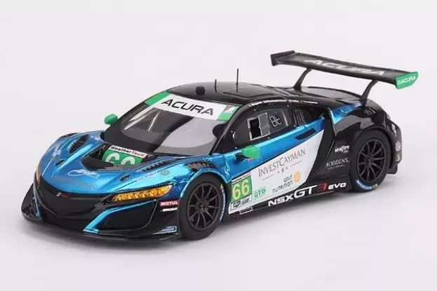 Truescale Acura Nsx Gt3 Evo22 3.5l Turbo V6 Team Gradient Racing N 66 24h Daytona 2022 K.simpson T.bechtolsheimer 1:43 TSM430681