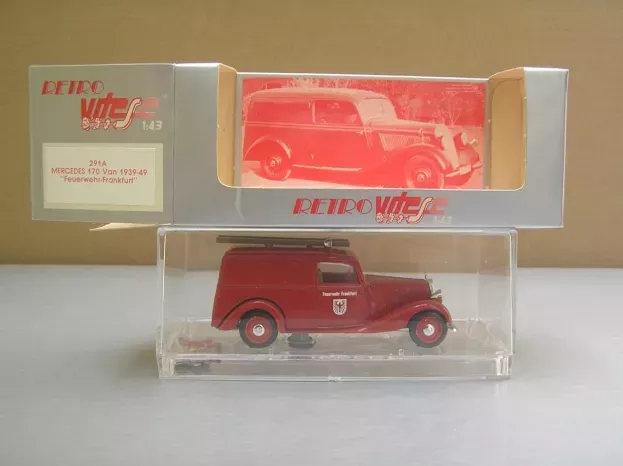 Vitesse Mercedes 170 Van With Scale Fire Engine 1939 1:43 291