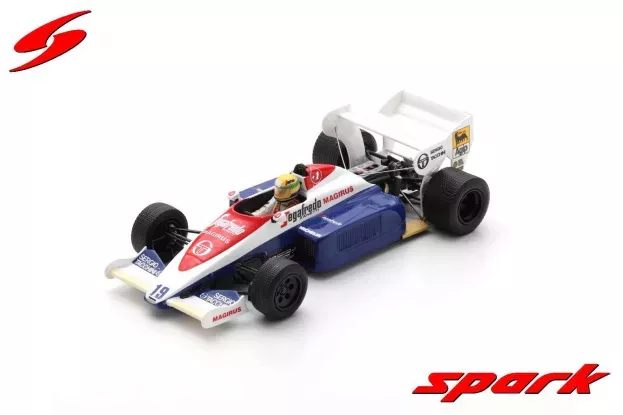 Spark Toleman F1 Tg184 Hart Turbo N 19 British Gp 1984 Ayrton Senna 1:43 S2781
