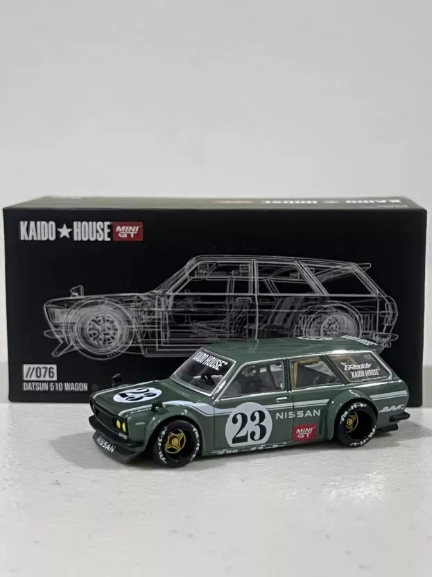 Mini-GT Datsun 510 Kaido House N 23 Sw Station Wagon V3 1972 1:64 KHMG076