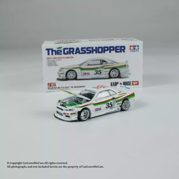 Mini GT Nissan Skyline Gt-r r34 N 35 Kaido Works X Tamiya The Grasshopper V1 Coupe Lhd 1997 1:64 KHMG167