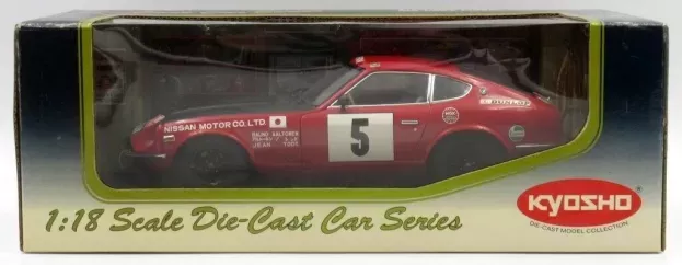Kyosho Nissan Datsun 240z Sport N 5 Rally Montecarlo 1972 1:18 08215B
