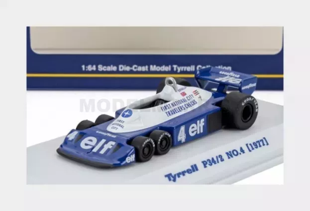 Kyosho Tyrrell F1 P34 2 Elf 6 Wheeler N 4 Season 1977 Patrick Depailler 1:64 07038B6