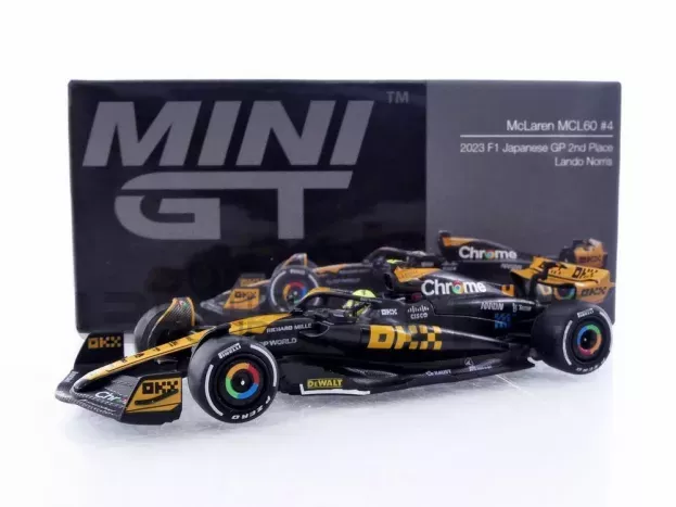 Mini GT Mclaren F1 Mcl60 Team Mclaren N 4 2nd Japan Gp 2023 Lando Norris 1:64 MGT00767-L
