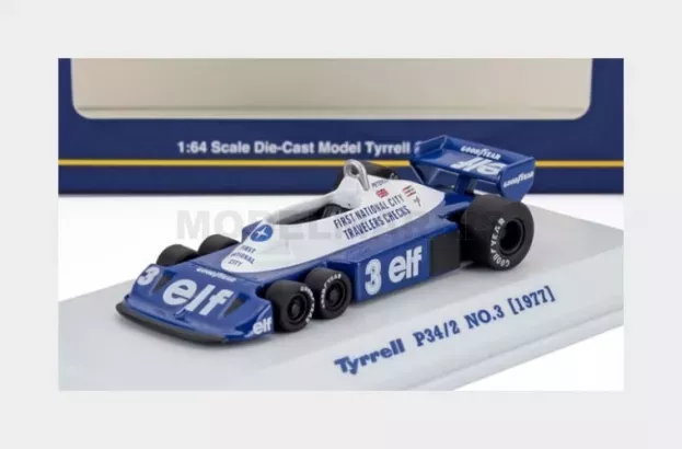Kyosho Tyrrell F1 P34 2 Elf 6 Wheeler N 3 Season 1977 Ronnie Peterson 1:64 07038B5