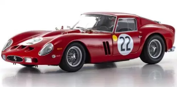 Kyosho Ferrari 250 Gto 3.0l V12 Team Equipe Nationale Belge N 22 3rd 24h Le Mans 1962 L.dernier ''beurlys'' J.blaton 1:18 08438B