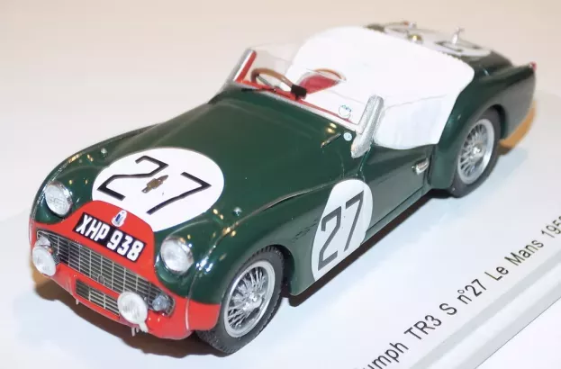 Spark Triumph Tr3 Spider Team Standard Triumph N 27 24h Le Mans 1959 N.sanderson C.dubois 1:43 S1397