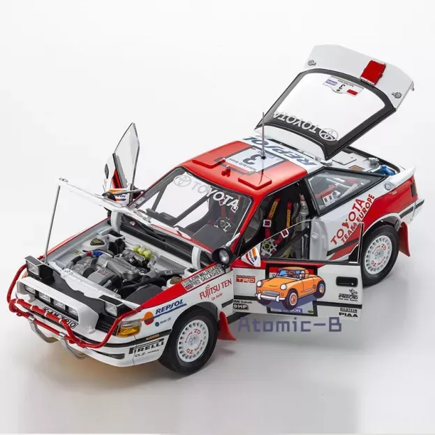 Kyosho Toyota Celica Gt-four St165 night Version N 3 Winner Rally Safari Rally 1990 Bjorn Waldegard Fred Gallagher 1:18 08961A