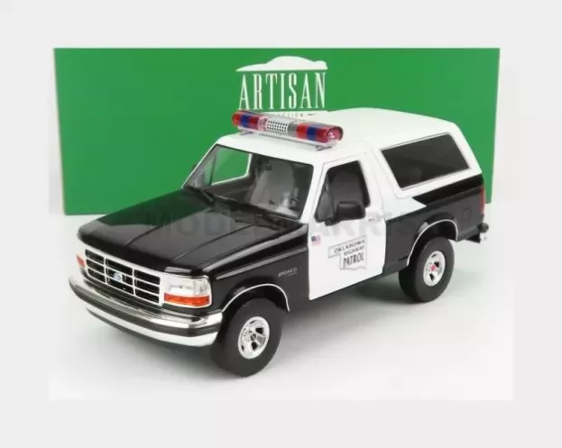Greenlight Ford Bronco Oklahoma Highway Patrol Police 1996 1:18 19114