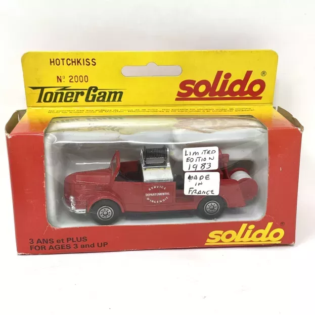 Solido Hotchkiss H-6 G54 Truck With Pump Fire Engine 1960 Vigile Del Fuoco 1:64 2000