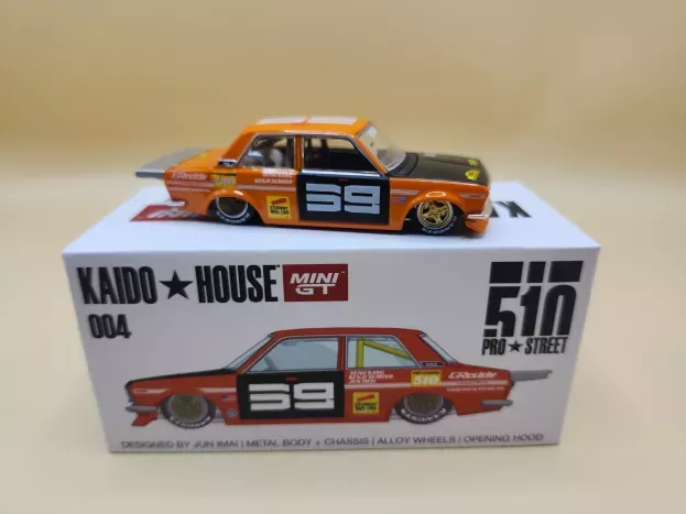 Mini-GT Datsun 510 Kaido House Designed By Jun Imai N 59 Racing 1971 1:64 KHMG004
