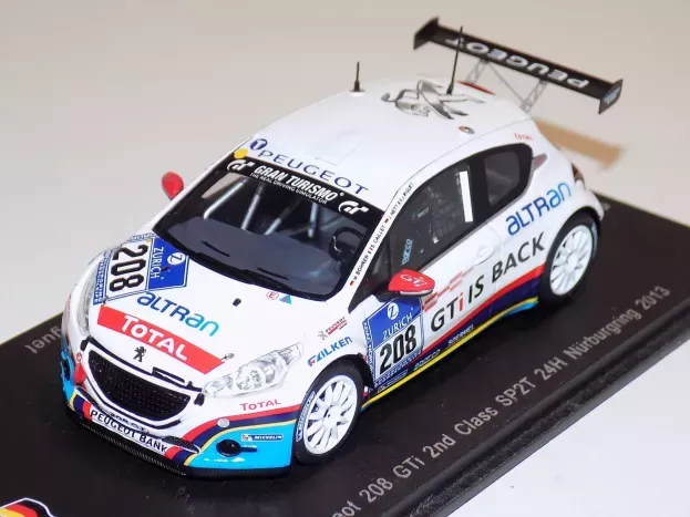 Spark Peugeot 208 Gti N 208 2nd Class Spt2 24h Nurburgring 2013 M.bohrer S.caillet J.nett J.piguet 1:43 SG108
