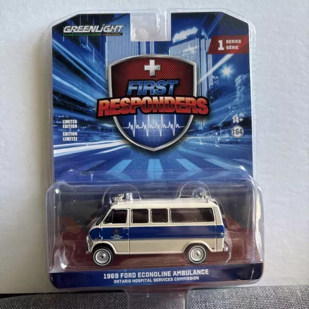 Greenlight Ford Ecoline Ambulance Ontario Hospital Services Commission 1969 1:64 67040A