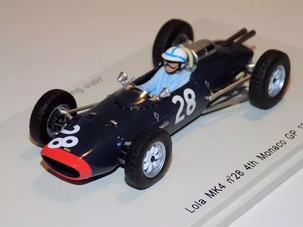 Spark Lola F1 Mk4 N 28 4th Monaco Gp 1962 John Surtees 1:43 S1814