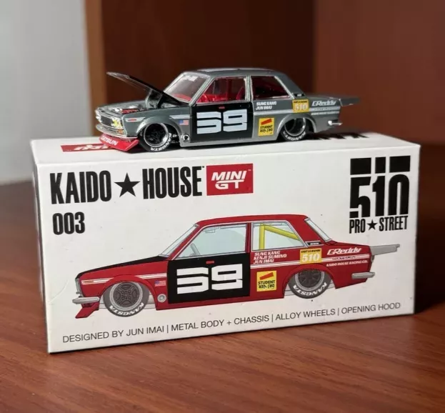 Mini-GT Datsun 510 Kaido House Designed By Jun Imai N 59 Racing 1971 1:64 KHMG003