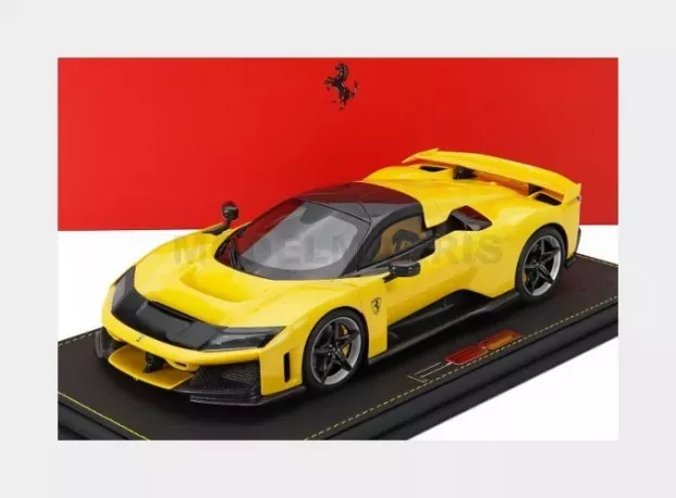 BBR Ferrari F80 2024 Carbon Rims Con Vetrina With Showcase 1:18 P18253B1-VET